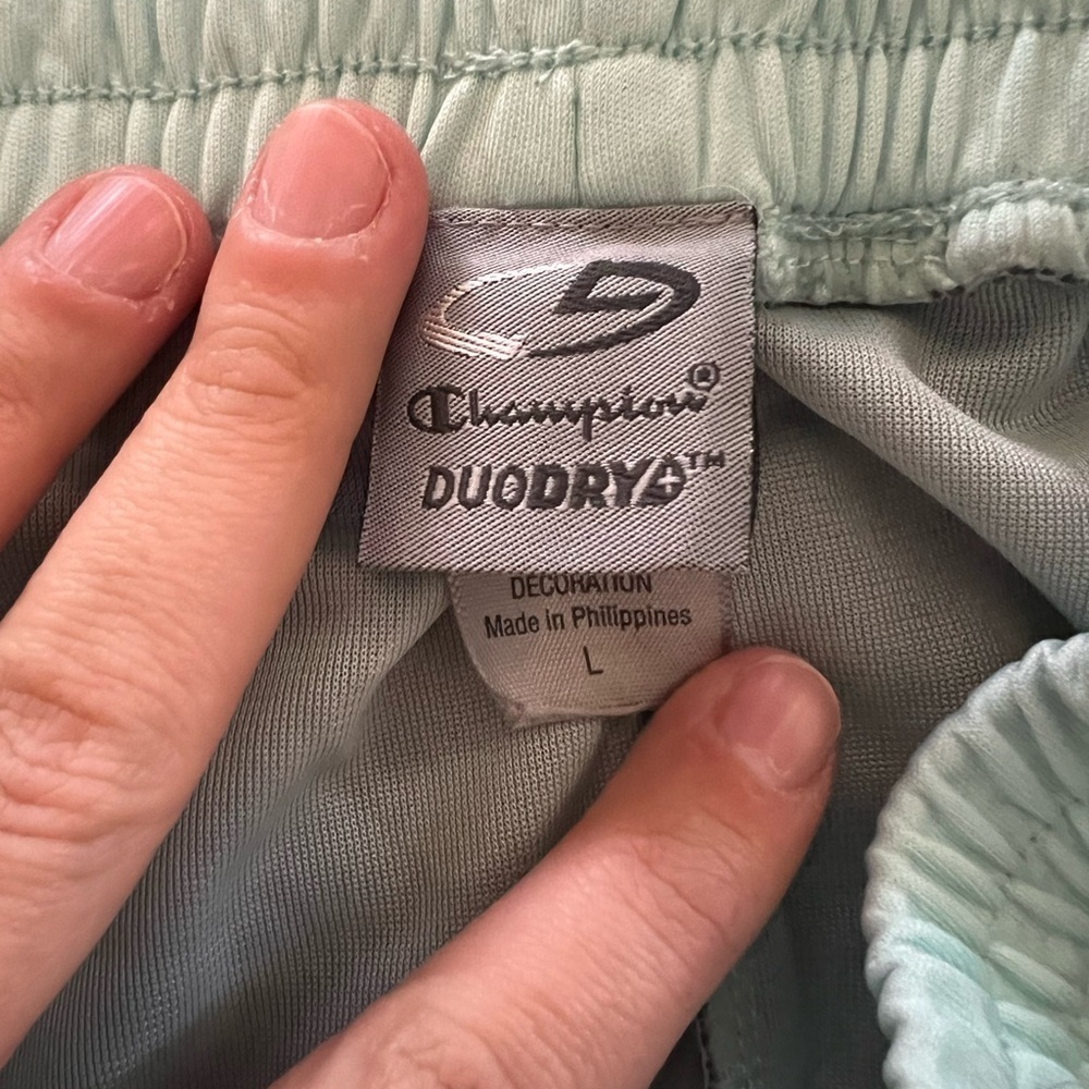 GUC C9 Champion Mesh Lined Mint and Grey Running Shorts, Large - Picture 3 of 8